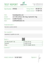 CJC-1295 no DAC 5mg + Ipamorelin 5mg research peptide vial — LiveWell Peptides