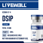 DSIP 10mg research peptide vial, delta sleep-inducing peptide, 99% purity, research use only — LiveWell Peptides