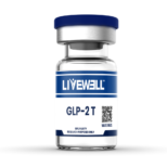 Tirzepatide research peptide vial — dual GIP/GLP-1 receptor agonist, 99% purity, LiveWell Peptides