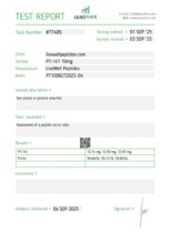 PT-141 Research Grade Peptide Label 10mg — LiveWell Peptides
