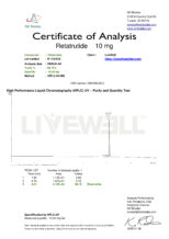 GLP1-Reta Research Peptide Certificate of Analysis COA — LiveWell Peptides