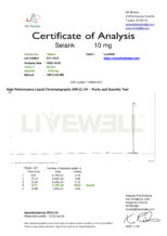 Selank Certificate of Analysis — third-party HPLC tested