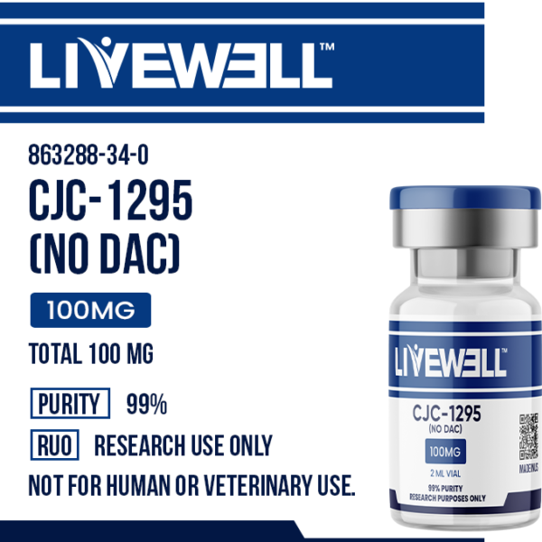 CJC-1295 No DAC + Ipamorelin research peptide blend — LiveWell Peptides