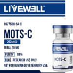 MOTS-c 10mg mitochondrial research peptide vial — LiveWell Peptides