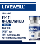 PT-141 MC3R MC4R Melanocortin Receptor Agonist Research Peptide Vial — LiveWell Peptides
