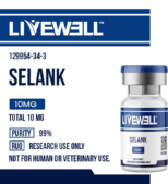 Selank 5mg nootropic research peptide vial — LiveWell Peptides