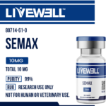 Semax 10mg nootropic research peptide vial — LiveWell Peptides