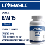 BAM-15 50mg research tablets, 60 count bottle — LiveWell Peptides