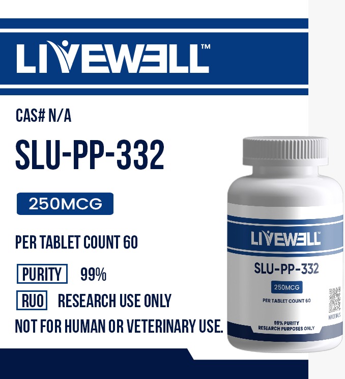 SLU-PP-332 250mcg research tablets (60 count), 99% purity, research use only — LiveWell Peptides