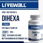 Dihexa 10mg research tablets (60 count), 99% purity, research use only — LiveWell Peptides