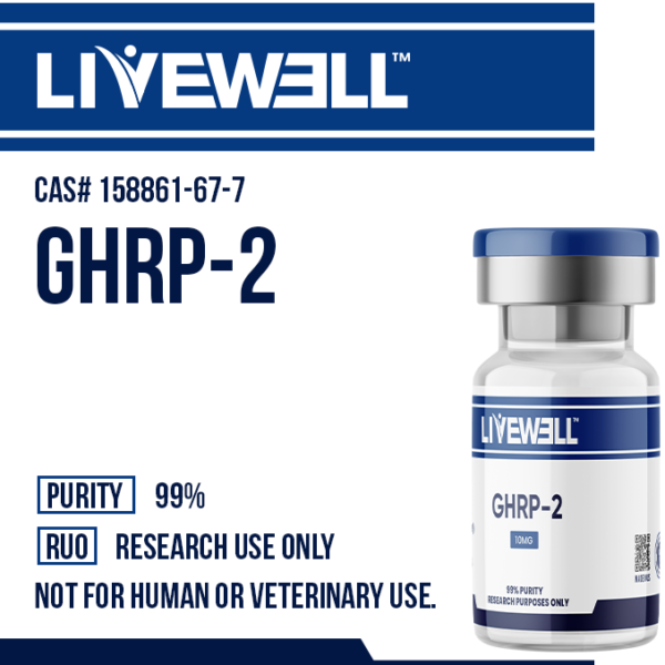GHRP-2 Peptide (Pralmorelin): GH Secretagogue Hexapeptide | Research Grade
